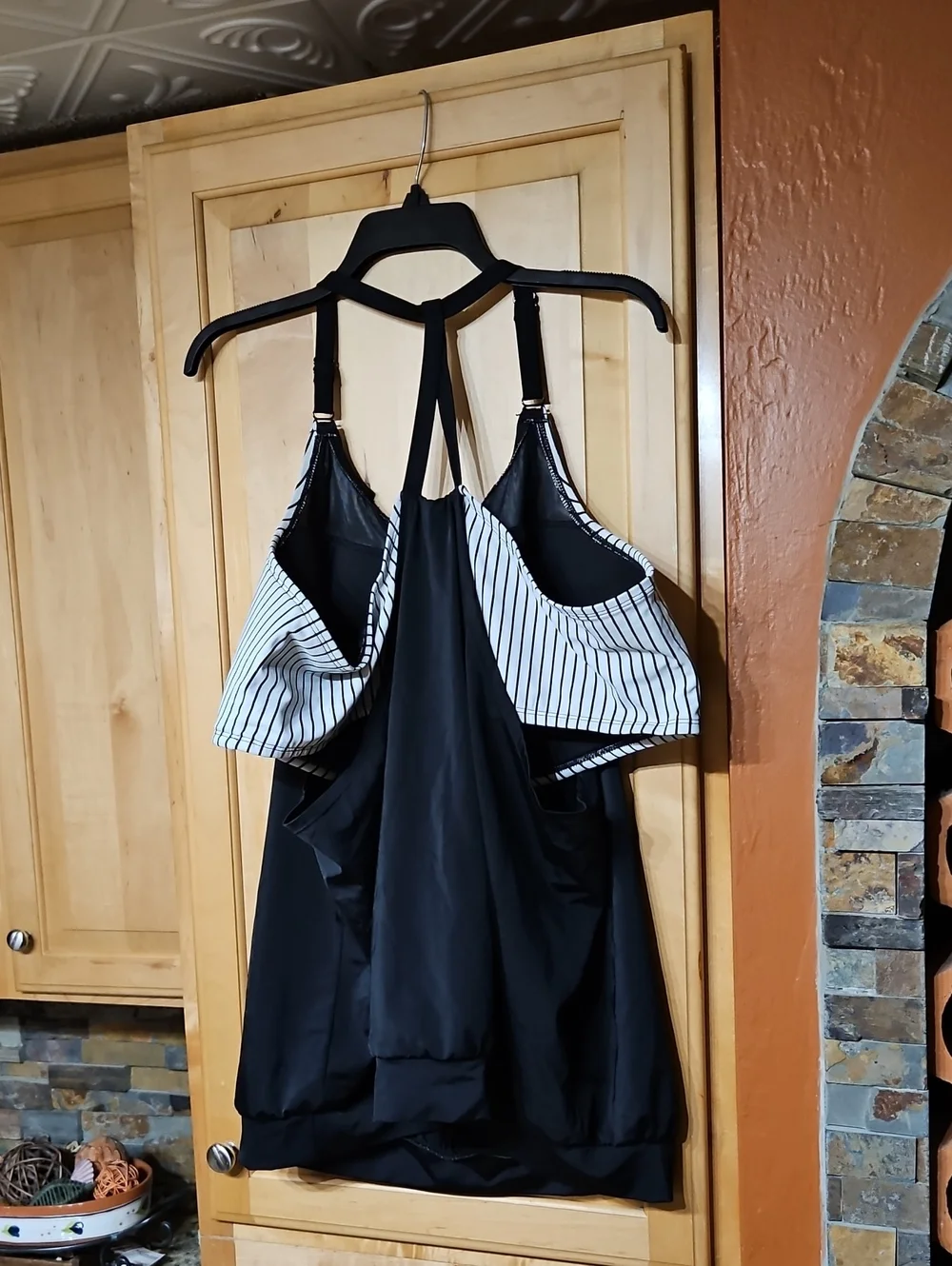 Swim By Cacique Lane Bryant No Wire Swim Tankini Top Lightly Lined Cherry